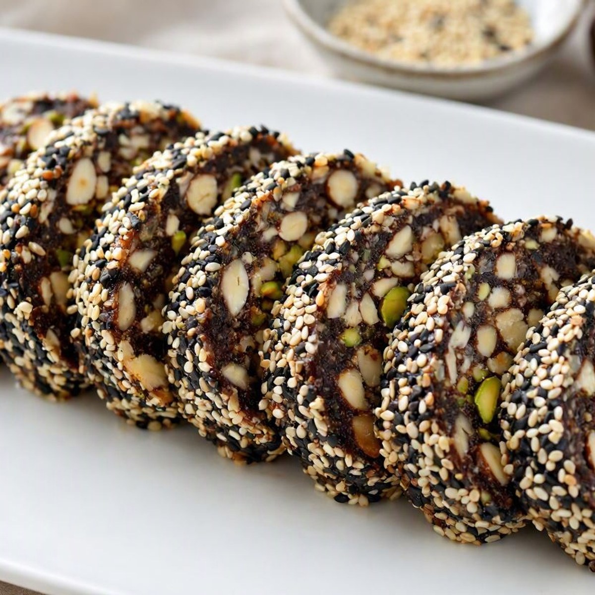 Nuts & Anjeer Roll — AI-generated styling image, final product not yet photographed